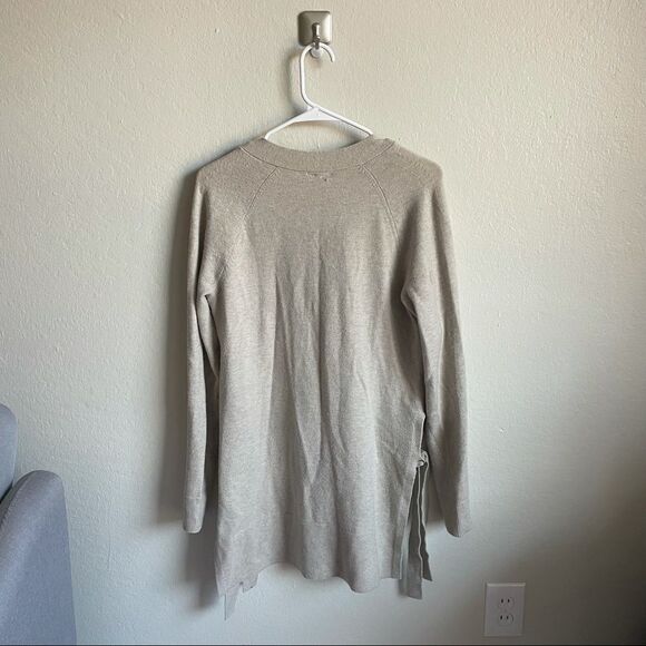 Anthropologie By Anthropologie Tan Buttoned Cardigan Wool Blend Long Women S​ - Picture 7 of 7